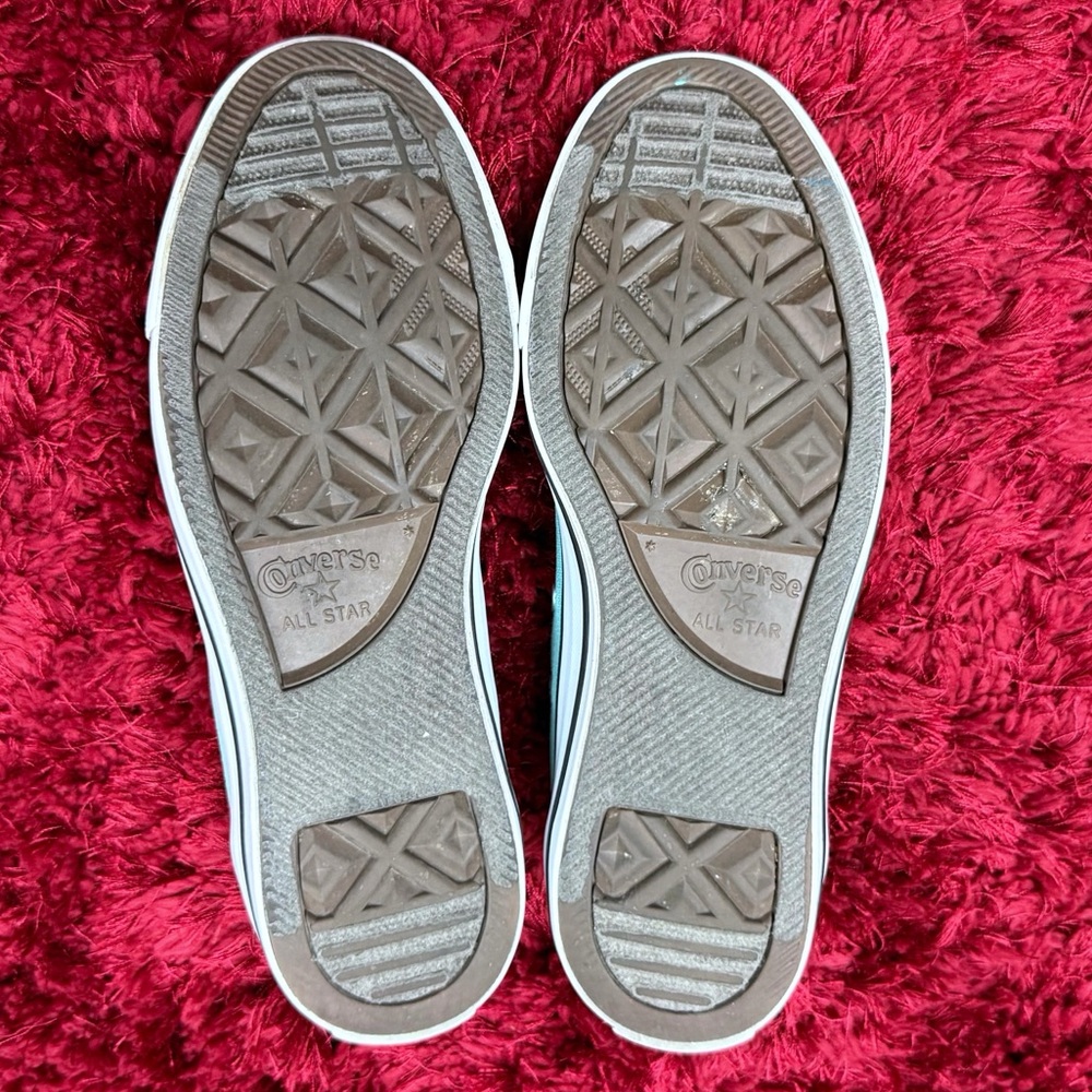 Converse Chuck Taylor All Stars Women’s Light Aqua Men’s 6 Women’s 8 157643F Low - Picture 4 of 5